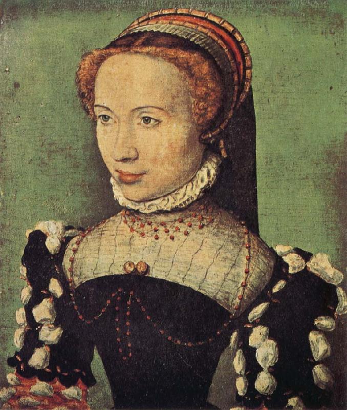 CORNEILLE DE LYON Portrait of Gabrielle de Roche-chouart France oil painting art